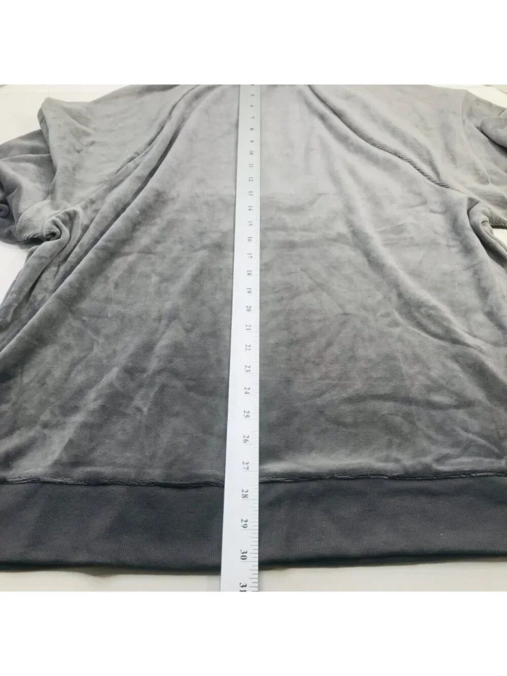 Wild Fable Women's Size XL Quarter Zip Velour Tunic Sweatshirt Gray New - Picture 12 of 14